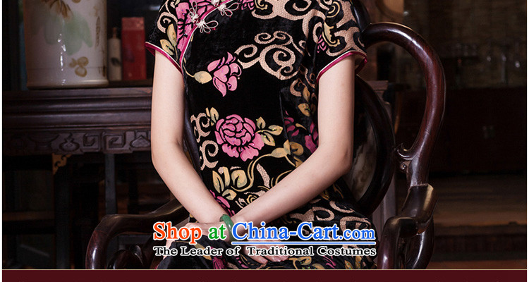 Seal of long autumn 2015 silk burned lint-free ironing drill qipao herbs extract annual banquet dress cheongsam dress blue XXL picture, prices, brand platters! The elections are supplied in the national character of distribution, so action, buy now enjoy more preferential! As soon as possible.