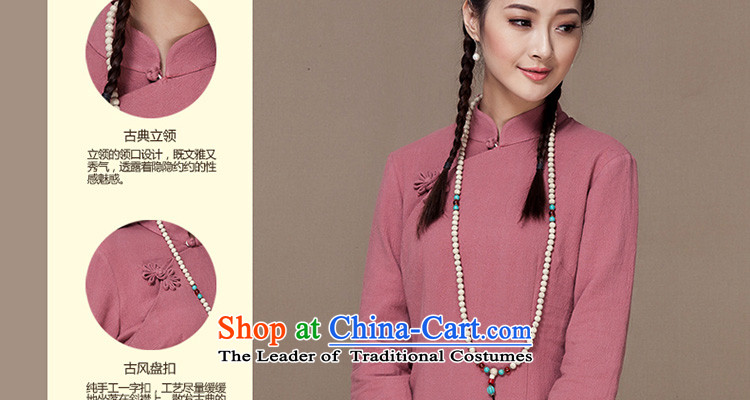 The autumn 2015 new cotton linen long-sleeved Tang tray clip linen Han-Chinese literature and art nouveau style qipao and T-shirt Army Green XXL picture, prices, brand platters! The elections are supplied in the national character of distribution, so action, buy now enjoy more preferential! As soon as possible.