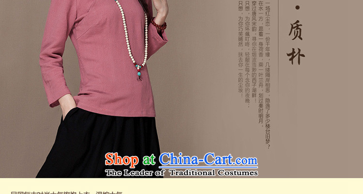 The autumn 2015 new cotton linen long-sleeved Tang tray clip linen Han-Chinese literature and art nouveau style qipao and T-shirt Army Green XXL picture, prices, brand platters! The elections are supplied in the national character of distribution, so action, buy now enjoy more preferential! As soon as possible.