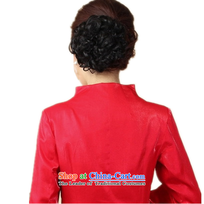 In accordance with the love of older women in the autumn and winter and stylish new product ramp up collar embroidery stitching mother replacing single row detained Tang jacket color pictures , L, in accordance with LGD/J0071# love l , , , shopping on the