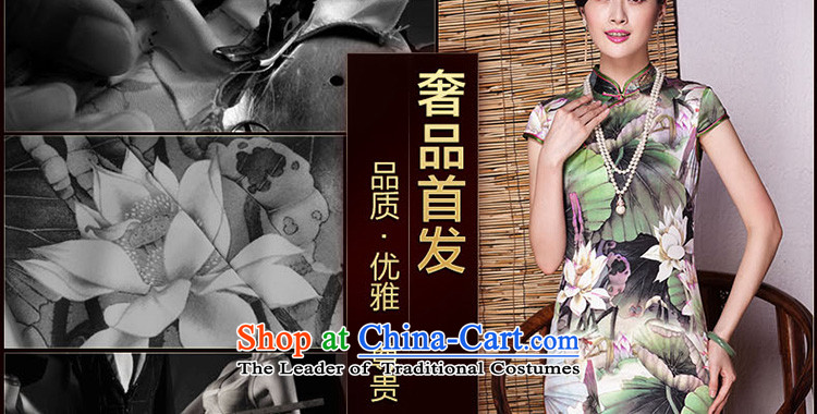 The Seal of summer flowers upscale herbs extract qipao summer improved stylish elegance heavyweight silk cheongsam dress photo color M brand, prices, picture platters! The elections are supplied in the national character of distribution, so action, buy now enjoy more preferential! As soon as possible.