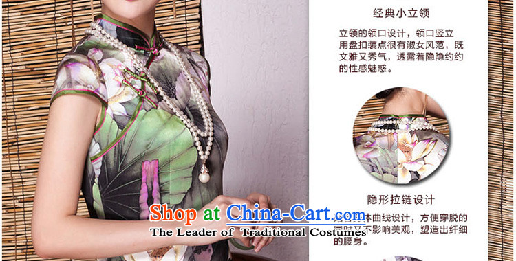 The Seal of summer flowers upscale herbs extract qipao summer improved stylish elegance heavyweight silk cheongsam dress photo color M brand, prices, picture platters! The elections are supplied in the national character of distribution, so action, buy now enjoy more preferential! As soon as possible.