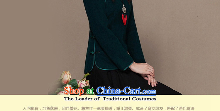 Seal of autumn and winter 2014 new republic of korea wind wool tops qipao? improved long-sleeved Tang Dynasty Chinese female Han-dark red L picture, prices, brand platters! The elections are supplied in the national character of distribution, so action, buy now enjoy more preferential! As soon as possible.