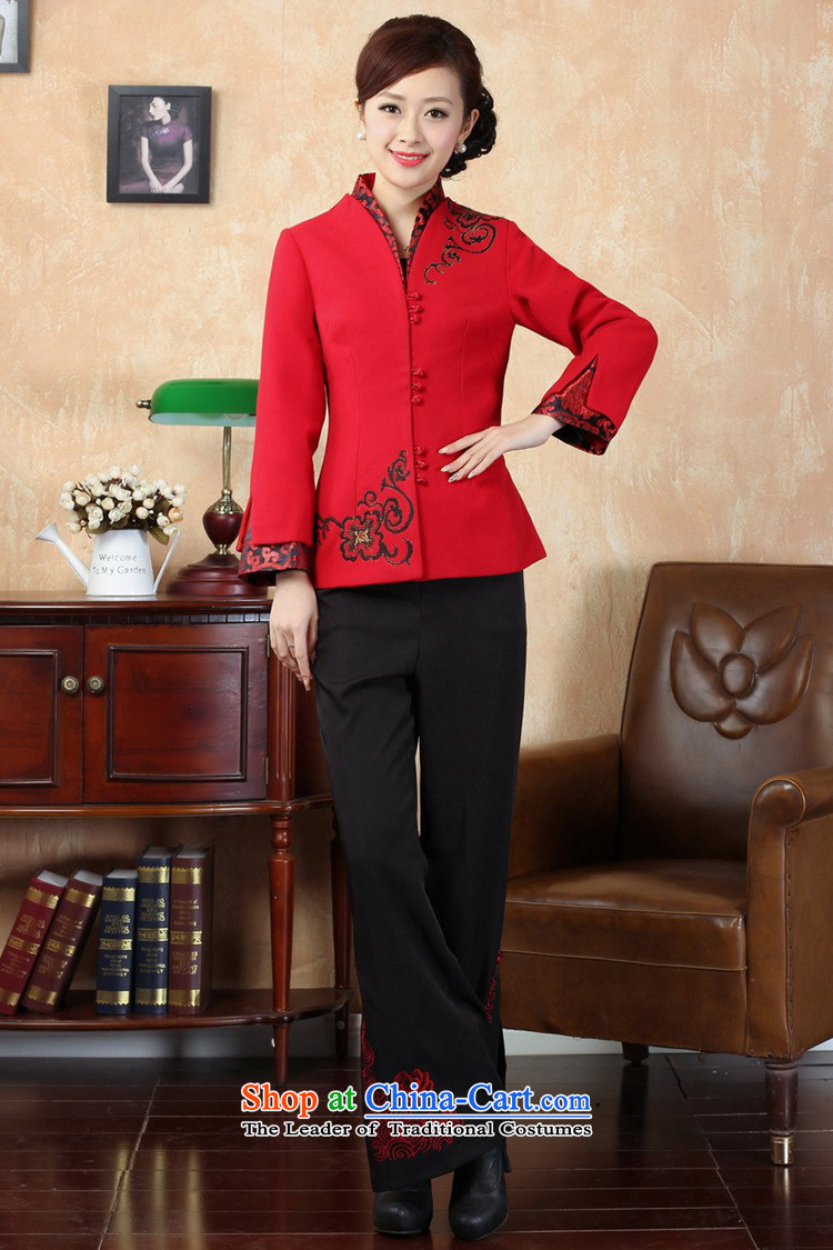 Can Green, older women's autumn and winter trendy new products collar stitching embroidered with tang jackets mother red L picture, prices, brand platters! The elections are supplied in the national character of distribution, so action, buy now enjoy more preferential! As soon as possible.