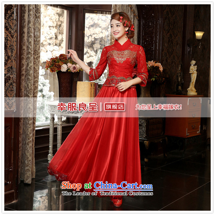 The privilege of serving-leung of autumn and winter 2015 new bride red wedding dress uniform in Chinese retro bows cuff cheongsam Red 2XL Photo, prices, brand platters! The elections are supplied in the national character of distribution, so action, buy now enjoy more preferential! As soon as possible.