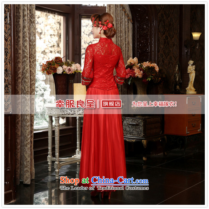 The privilege of serving-leung of autumn and winter 2015 new bride red wedding dress uniform in Chinese retro bows cuff cheongsam Red 2XL Photo, prices, brand platters! The elections are supplied in the national character of distribution, so action, buy now enjoy more preferential! As soon as possible.
