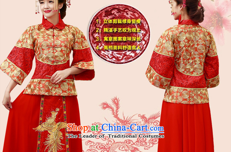 Chinese wedding dresses of autumn and winter clothing bride with Sau Wo wedding dress qipao bows to the dragon use skirt-soo services kimono red S picture, prices, brand platters! The elections are supplied in the national character of distribution, so action, buy now enjoy more preferential! As soon as possible.