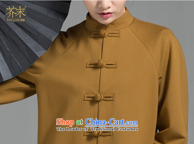 【 mustard original health of the liquor/New Chinese collar disc detained Tang jackets on the autumn and winter female new turmeric yellow XL Photo, prices, brand platters! The elections are supplied in the national character of distribution, so action, buy now enjoy more preferential! As soon as possible.