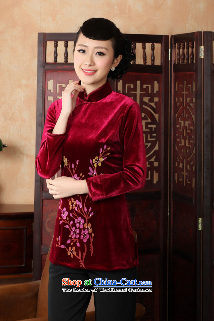 In the Fall of Jericho with Chinese clothing ethnic women improved hand-painted stamp 9 cuff scouring pads qipao Tang dynasty A0065 shirt Black XL Photo, prices, brand platters! The elections are supplied in the national character of distribution, so action, buy now enjoy more preferential! As soon as possible.