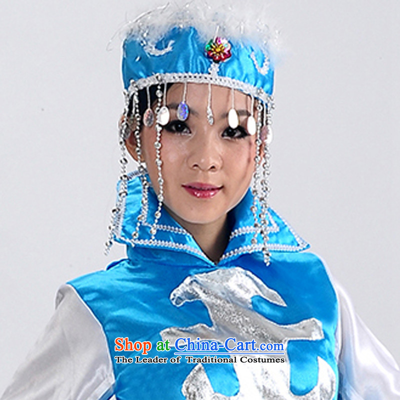 I should be grateful if you would have this minority clothing incense arts Mongolian dress costumes Female dress robe stage costumes dance performances to mongolia HXYM0022 red 140 incense arts dreams I should be grateful if you would have shopping on the