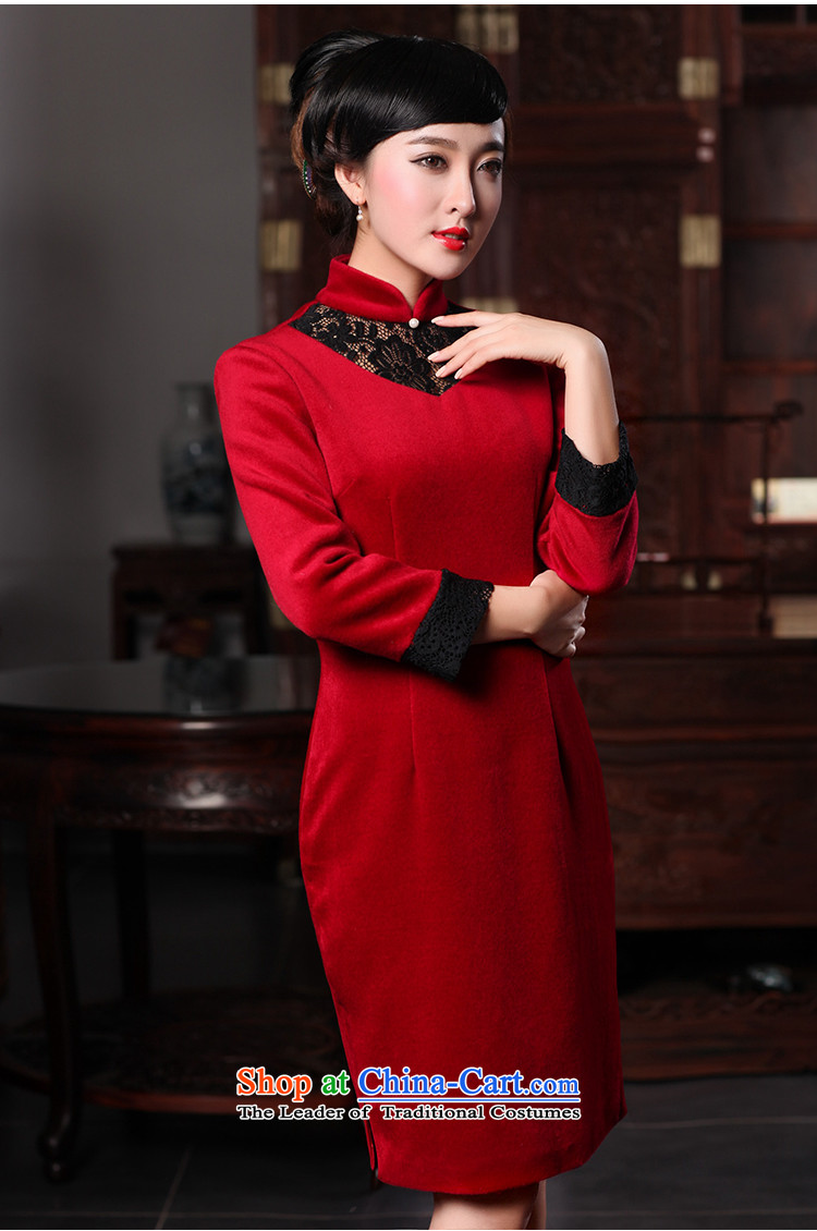 Love of birds at the Fangfei country spring 2015 new improved long-sleeved stylish wool QC590 qipao? Red Red S picture, prices, brand platters! The elections are supplied in the national character of distribution, so action, buy now enjoy more preferential! As soon as possible.