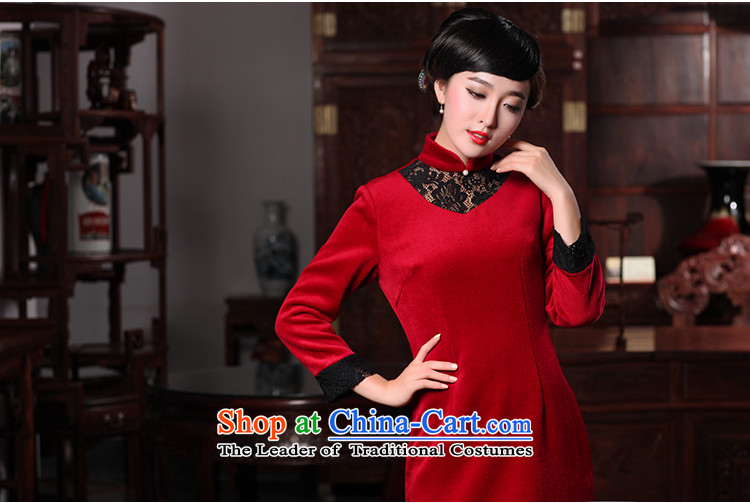 Love of birds at the Fangfei country spring 2015 new improved long-sleeved stylish wool QC590 qipao? Red Red S picture, prices, brand platters! The elections are supplied in the national character of distribution, so action, buy now enjoy more preferential! As soon as possible.