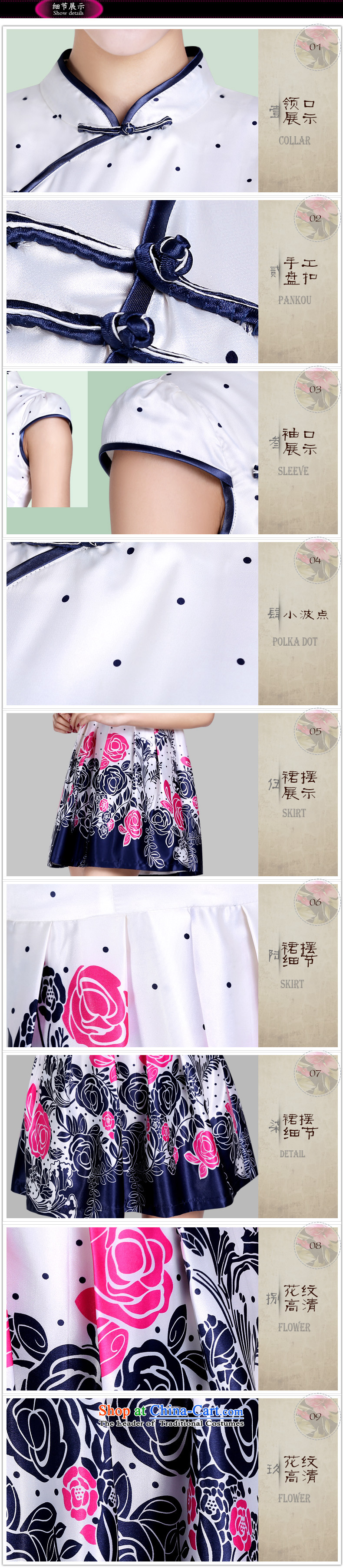 In accordance with the American's summer cheongsam dress short of improved retro cheongsam elegant beauty large female dresses LYE9016 white L picture, prices, brand platters! The elections are supplied in the national character of distribution, so action, buy now enjoy more preferential! As soon as possible.