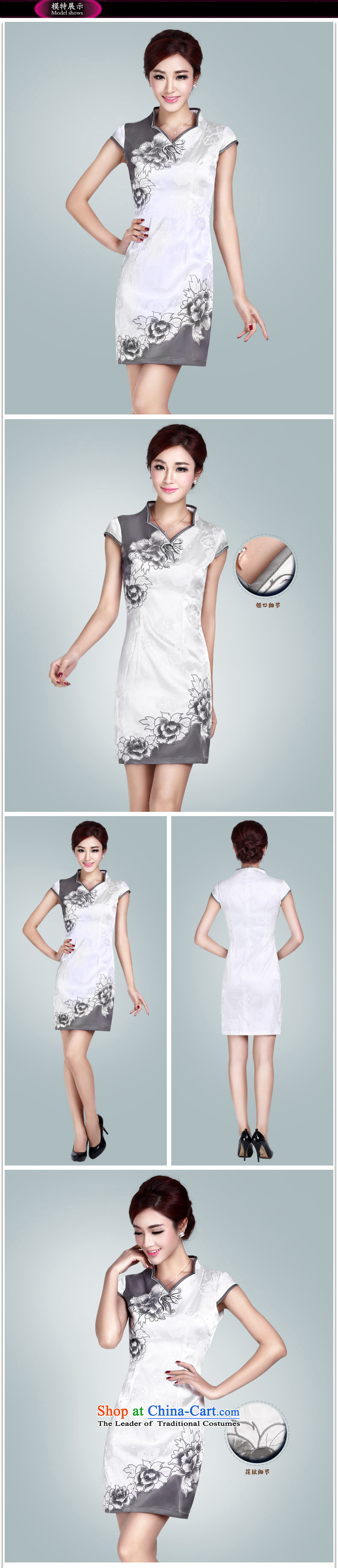 In accordance with the American Women's Summer's hand-painted cheongsam dress female embroidery qipao short of improved daily retro qipao Sau San qipao LYE8803 White M picture, prices, brand platters! The elections are supplied in the national character of distribution, so action, buy now enjoy more preferential! As soon as possible.