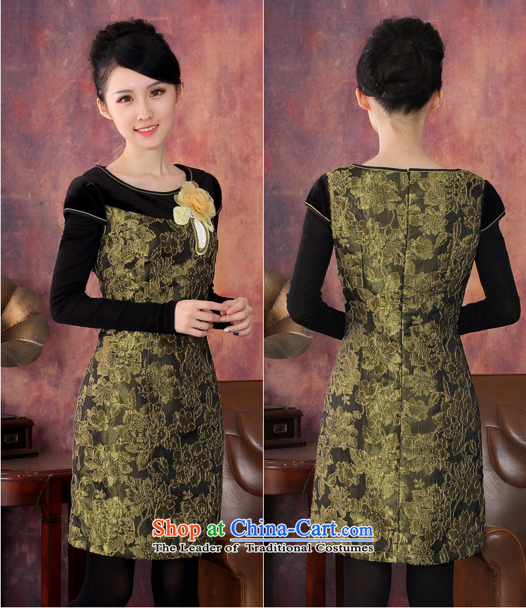 Oriental aristocratic 2015 Fall/Winter Collections of original design of the new folder, female qipao COTTON SHORT to three-dimensional embroidery warm cheongsam dress 344629 Sau San S picture, prices, brand platters! The elections are supplied in the national character of distribution, so action, buy now enjoy more preferential! As soon as possible.