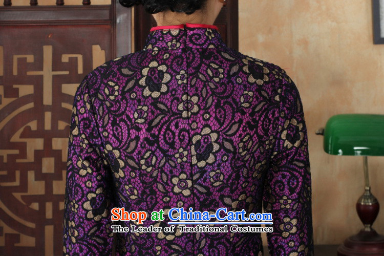It fall inside the new Tang Women's clothes qipao lace collar Chinese cheongsam dress Stylish retro in improved cuff qipao figure XL Photo, prices, brand platters! The elections are supplied in the national character of distribution, so action, buy now enjoy more preferential! As soon as possible.