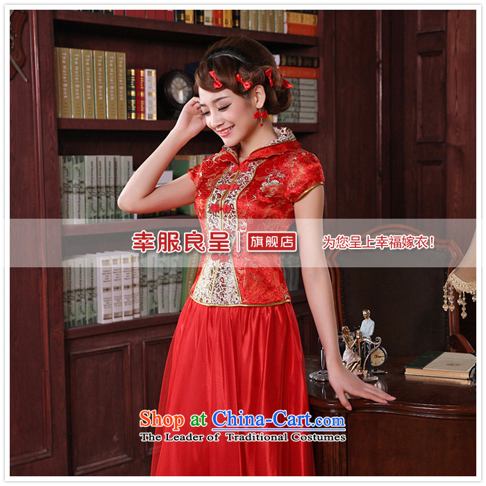 The privilege of serving-leung 2015 new autumn and winter red bride replacing wedding dress long-sleeved clothing qipao back door bows. Dress Short-sleeved 3XL picture, prices, brand platters! The elections are supplied in the national character of distribution, so action, buy now enjoy more preferential! As soon as possible.