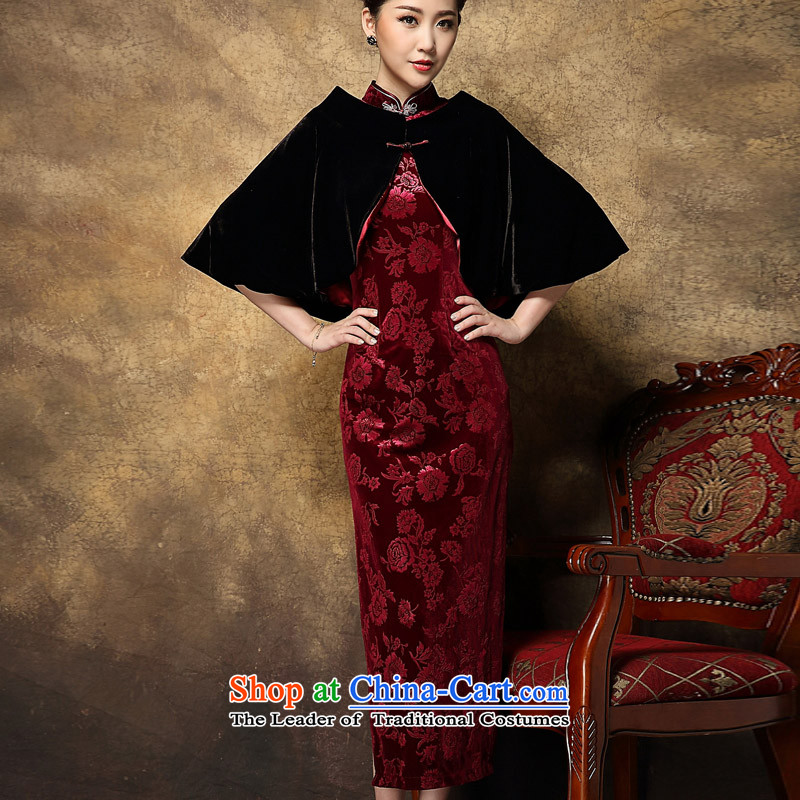 Progress toward the 2014 autumn and winter Ritz Chinese girl who will dinner decorated Wedding Tang dynasty improved Stylish retro dresses scouring pads long QIPAO) rose, XXL to large, growing Ritz , , , shopping on the Internet