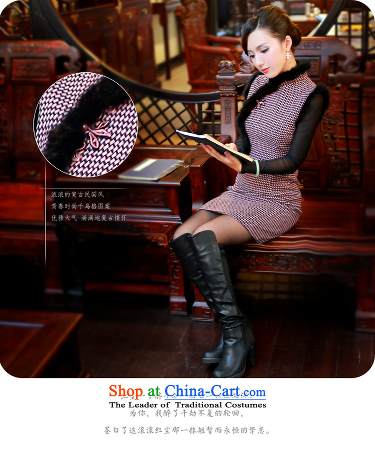 After the 2014 Fall/Winter Collections in the new improved latticed temperament wool retro hair? For cheongsam dress 4810 beige L picture, prices, brand platters! The elections are supplied in the national character of distribution, so action, buy now enjoy more preferential! As soon as possible.