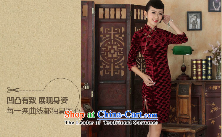 It fall short-Women's clothes qipao new collar Chinese qipao and noble Kim scouring pads Sau San 7 -B cuffs skirt XL Photo, prices, brand platters! The elections are supplied in the national character of distribution, so action, buy now enjoy more preferential! As soon as possible.