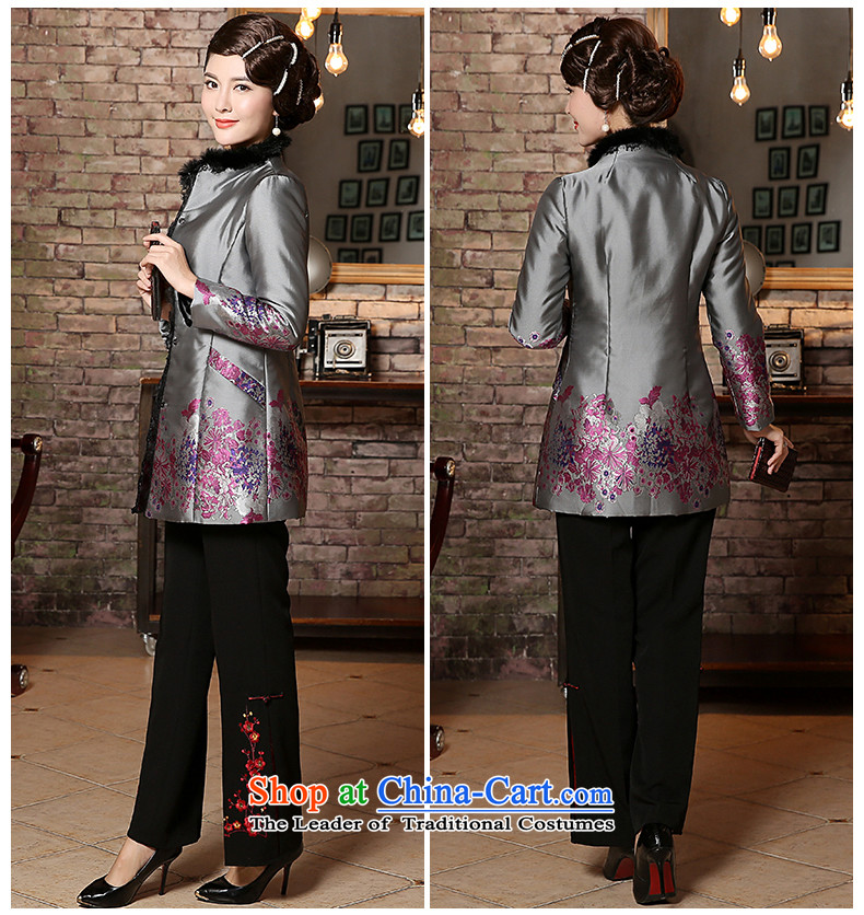 [Sau Kwun Tong] Winter 2014 winter clothing long-sleeved Ying Tang Dynasty Chinese women for cotton gross cotton jacket TC4937 clamp Gray L picture, prices, brand platters! The elections are supplied in the national character of distribution, so action, buy now enjoy more preferential! As soon as possible.