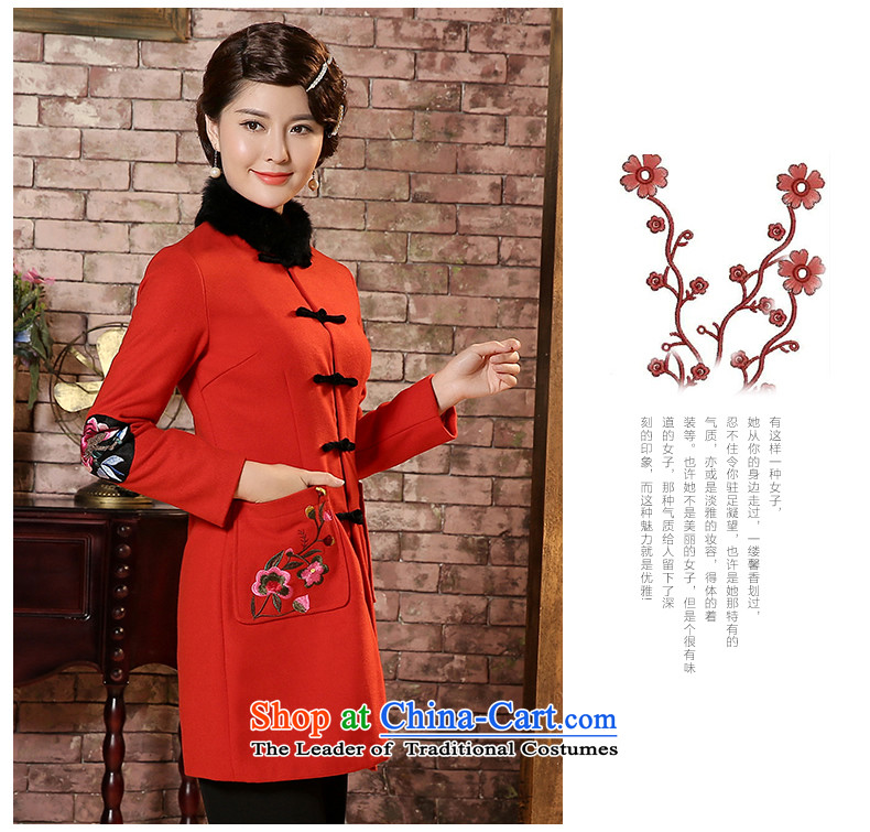 [Sau Kwun Tong] Chan safflower 2014 winter clothing new embroidery Gross Gross for women? coats long-sleeved red XXXL TC41001 Tang dynasty picture, prices, brand platters! The elections are supplied in the national character of distribution, so action, buy now enjoy more preferential! As soon as possible.
