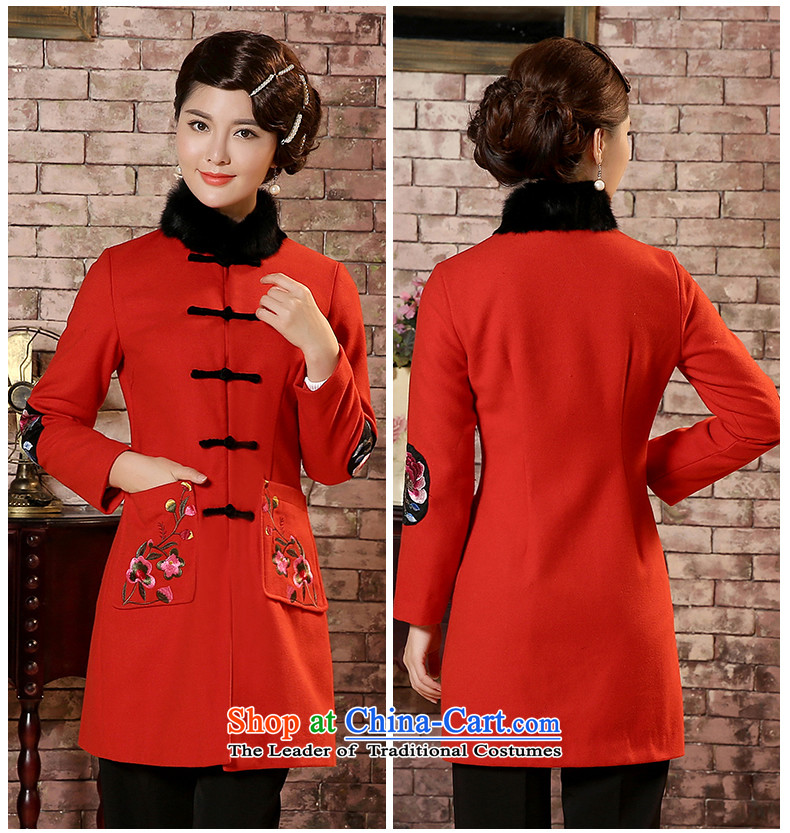 [Sau Kwun Tong] Chan safflower 2014 winter clothing new embroidery Gross Gross for women? coats long-sleeved red XXXL TC41001 Tang dynasty picture, prices, brand platters! The elections are supplied in the national character of distribution, so action, buy now enjoy more preferential! As soon as possible.