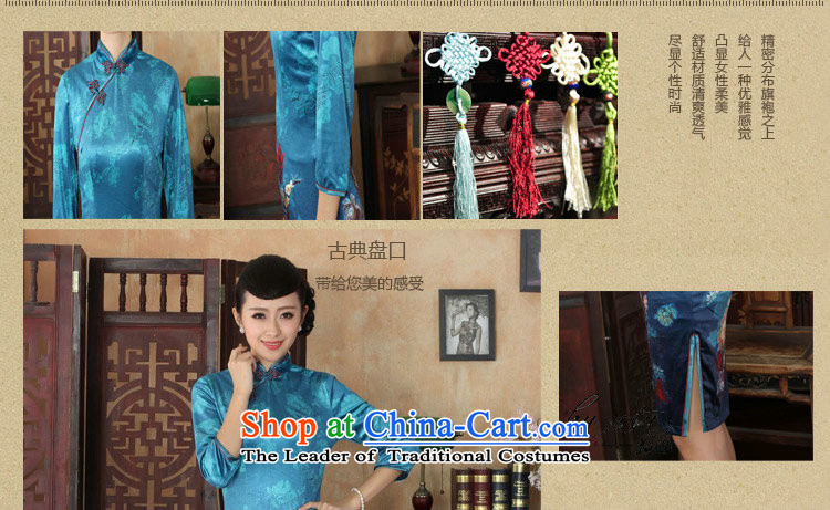 It fall inside the new Tang Women's clothes cheongsam collar Chinese noble Kim scouring pads improved cheongsam dress 7 Cuff figure XL Photo, prices, brand platters! The elections are supplied in the national character of distribution, so action, buy now enjoy more preferential! As soon as possible.