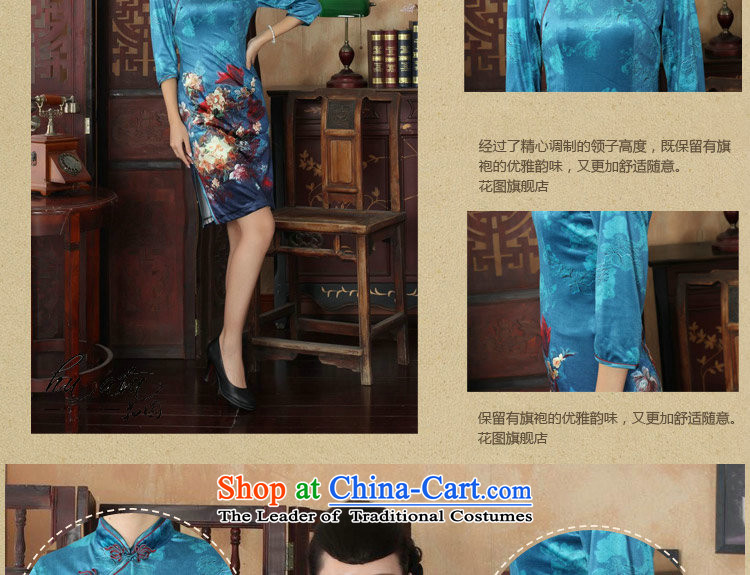 It fall inside the new Tang Women's clothes cheongsam collar Chinese noble Kim scouring pads improved cheongsam dress 7 Cuff figure XL Photo, prices, brand platters! The elections are supplied in the national character of distribution, so action, buy now enjoy more preferential! As soon as possible.