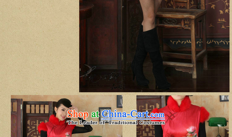 Floral winter clothing new Tang Women's clothes cheongsam collar Chinese classical scouring pads for improved gross cotton short qipao plus Figure 2XL color pictures, prices, brand platters! The elections are supplied in the national character of distribution, so action, buy now enjoy more preferential! As soon as possible.