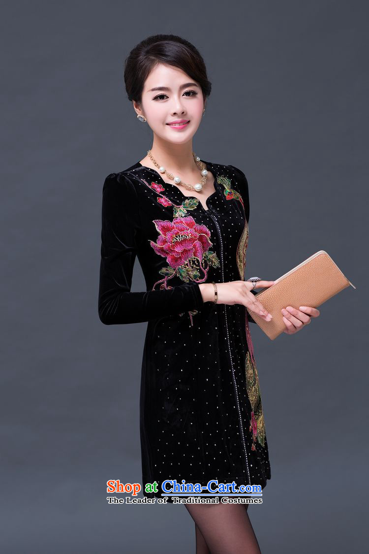 The 2014 autumn and winter-jae new staple pearl embroidery Phoenix retro Kim velvet SSF-1491 XXXL Blue Photo, prices, brand platters! The elections are supplied in the national character of distribution, so action, buy now enjoy more preferential! As soon as possible.