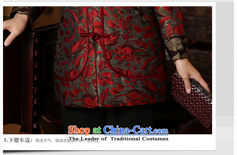 [Sau Kwun Tong] flowers and leaves the elderly in the Tang Dynasty, 2015 Winter Jackets Folder Replace ãþòâ TC4936 mother cotton jacquard yarn XXXL picture, prices, brand platters! The elections are supplied in the national character of distribution, so action, buy now enjoy more preferential! As soon as possible.