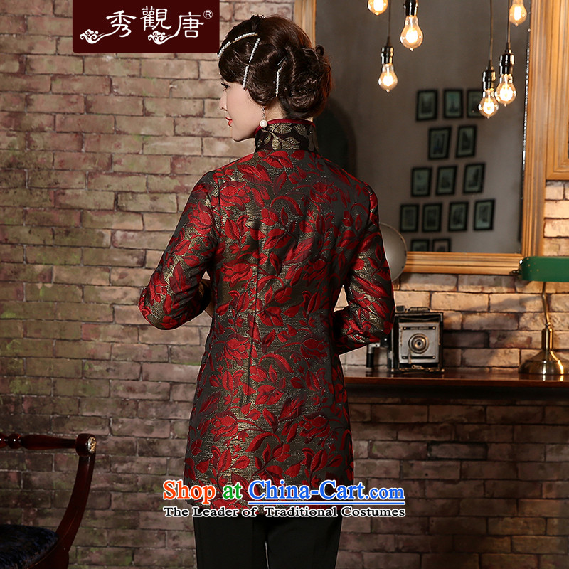 [Sau Kwun Tong] flowers and leaves the elderly in the Tang Dynasty, 2015 Winter Jackets Folder Replace ãþòâ TC4936 mother cotton jacquard yarn XXXL, Soo-Kwun Tong shopping on the Internet has been pressed.