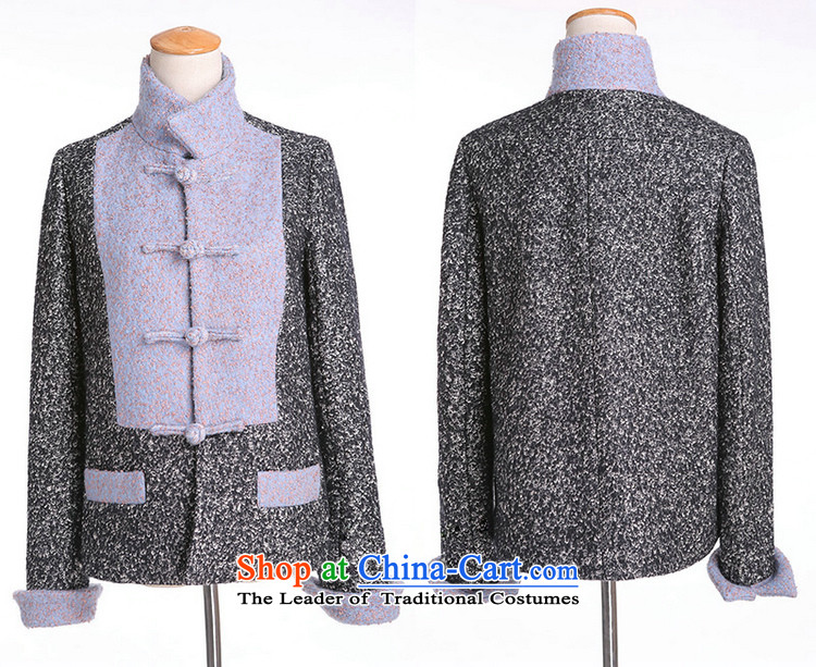 Jie in the autumn and winter female Chinese Disc Gross deduction manually reverse collar spell color? Chinese Tang jackets spell colors shirt? M picture, prices, brand platters! The elections are supplied in the national character of distribution, so action, buy now enjoy more preferential! As soon as possible.