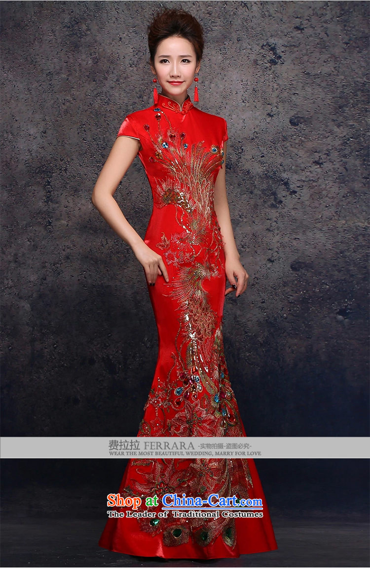 Ferrara 2015 new wedding dress Phoenix cheongsam bows services improved autumn and winter qipao gown long crowsfoot XL Photo, prices, brand platters! The elections are supplied in the national character of distribution, so action, buy now enjoy more preferential! As soon as possible.