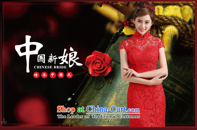 Beverly Ting bows to stylish marriages qipao 2015 new spring and summer long Lace Embroidery to Sau San crowsfoot wedding dresses female red XL Photo, prices, brand platters! The elections are supplied in the national character of distribution, so action, buy now enjoy more preferential! As soon as possible.