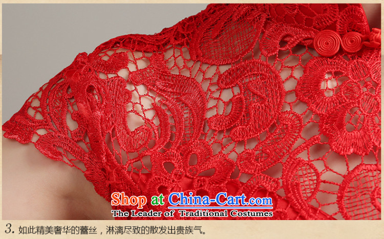 Beverly Ting bows to stylish marriages qipao 2015 new spring and summer long Lace Embroidery to Sau San crowsfoot wedding dresses female red XL Photo, prices, brand platters! The elections are supplied in the national character of distribution, so action, buy now enjoy more preferential! As soon as possible.