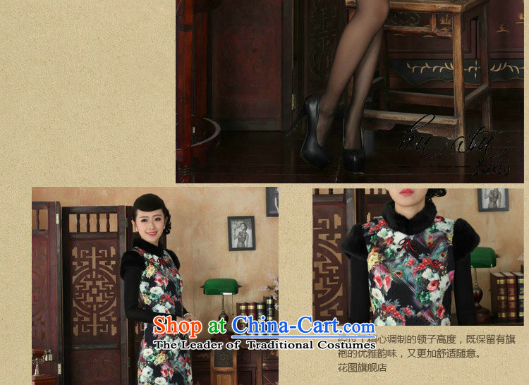 Floral winter clothing new Tang Dynasty Chinese cheongsam dress improved flexibility retro collar COTTON SHORT qipao winter 6 L picture, prices, brand platters! The elections are supplied in the national character of distribution, so action, buy now enjoy more preferential! As soon as possible.