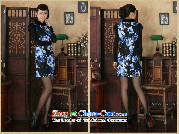 Floral winter clothing new Tang Dynasty Chinese cheongsam dress improved flexibility retro collar COTTON SHORT qipao winter 6 L picture, prices, brand platters! The elections are supplied in the national character of distribution, so action, buy now enjoy more preferential! As soon as possible.