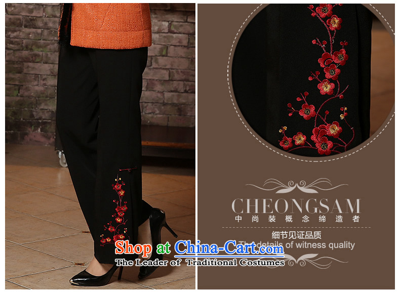 [Sau Kwun Tong] Hung Mui pack embroidered trousers 2014 Autumn Chinese female trouthes black pants K41012 Tang Black 25 yards picture, prices, brand platters! The elections are supplied in the national character of distribution, so action, buy now enjoy more preferential! As soon as possible.