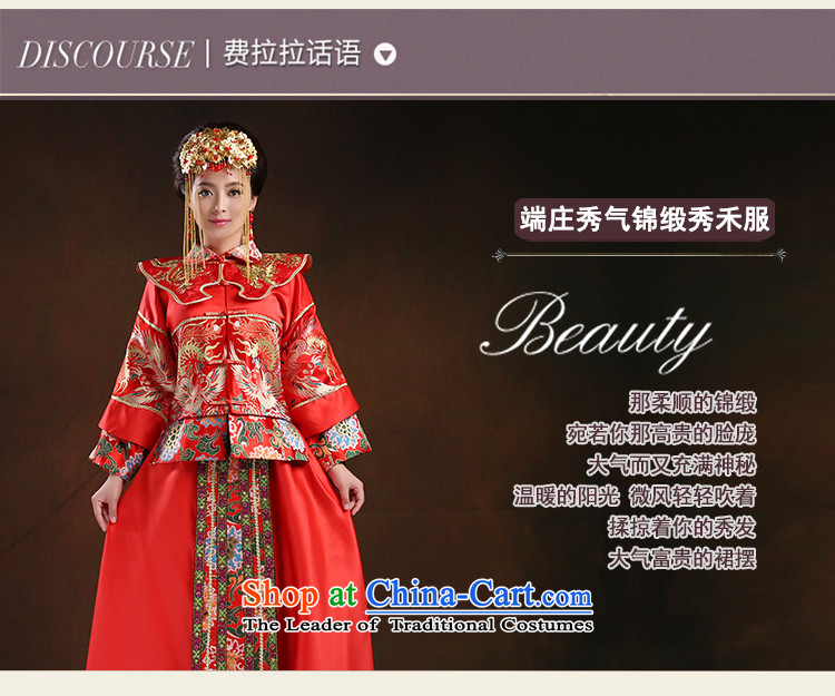 Ferrara 2015 Chinese qipao good retro bride damask Sau Wo Service bows service M Suzhou shipment picture, prices, brand platters! The elections are supplied in the national character of distribution, so action, buy now enjoy more preferential! As soon as possible.