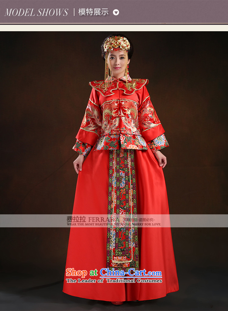 Ferrara 2015 Chinese qipao good retro bride damask Sau Wo Service bows service M Suzhou shipment picture, prices, brand platters! The elections are supplied in the national character of distribution, so action, buy now enjoy more preferential! As soon as possible.