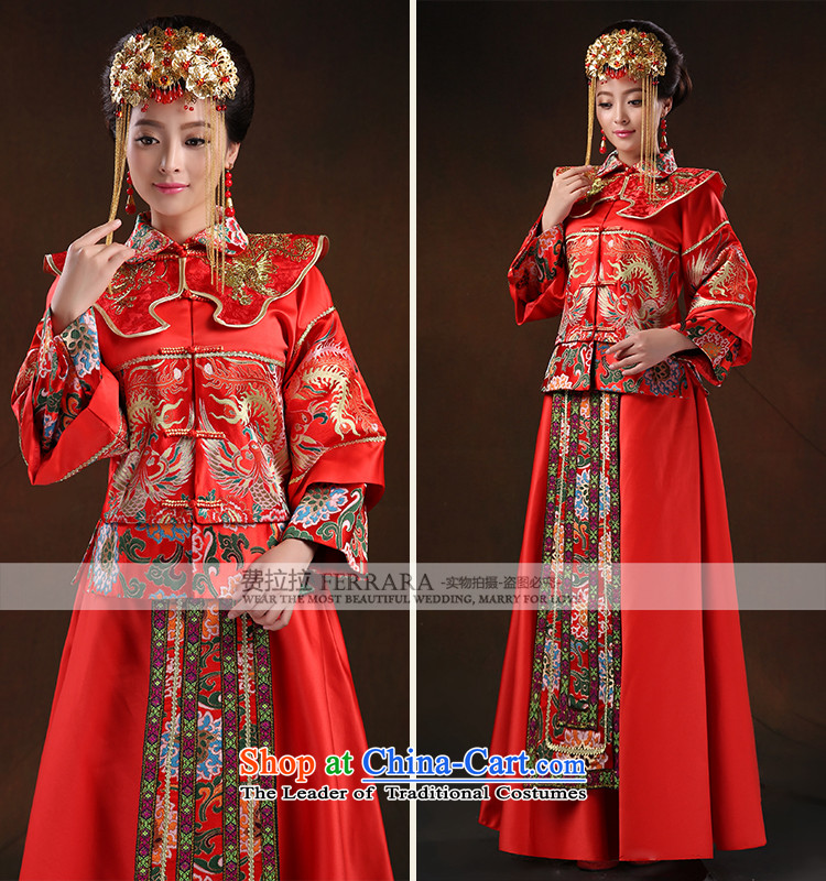 Ferrara 2015 Chinese qipao good retro bride damask Sau Wo Service bows service M Suzhou shipment picture, prices, brand platters! The elections are supplied in the national character of distribution, so action, buy now enjoy more preferential! As soon as possible.