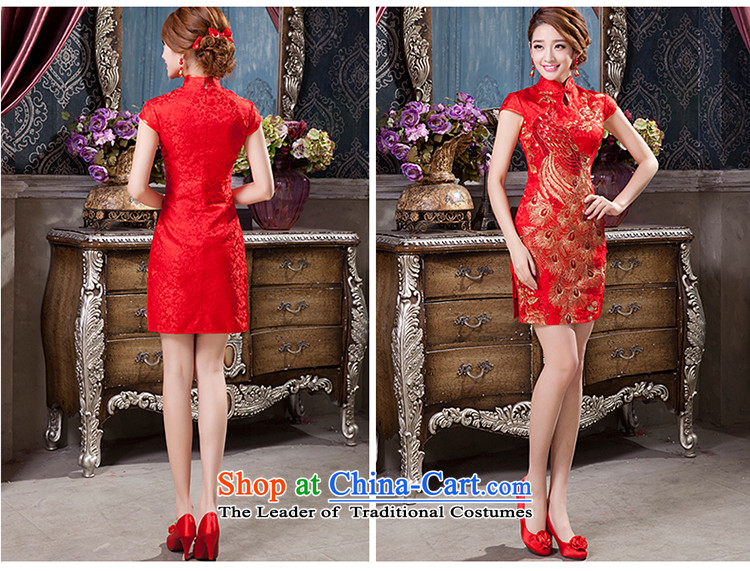 2015 New Chinese short of qipao improved Sau San marriages dress bows services qipao M picture, prices, brand platters! The elections are supplied in the national character of distribution, so action, buy now enjoy more preferential! As soon as possible.