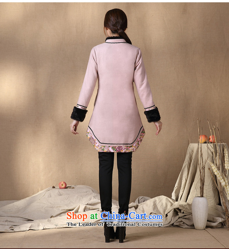 No. of Ramadan 2014 Winter Tang new national wind long-sleeved shirt qipao improved stylish pale pink XL Photo, prices, brand platters! The elections are supplied in the national character of distribution, so action, buy now enjoy more preferential! As soon as possible.