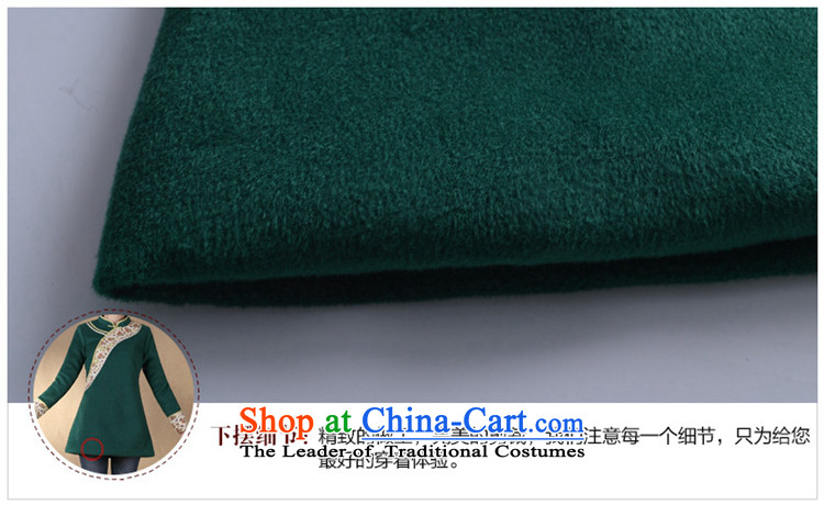 No. of Ramadan 2014 autumn and winter Tang load new national wind long-sleeved shirt qipao Sau San improved dark green L picture, prices, brand platters! The elections are supplied in the national character of distribution, so action, buy now enjoy more preferential! As soon as possible.