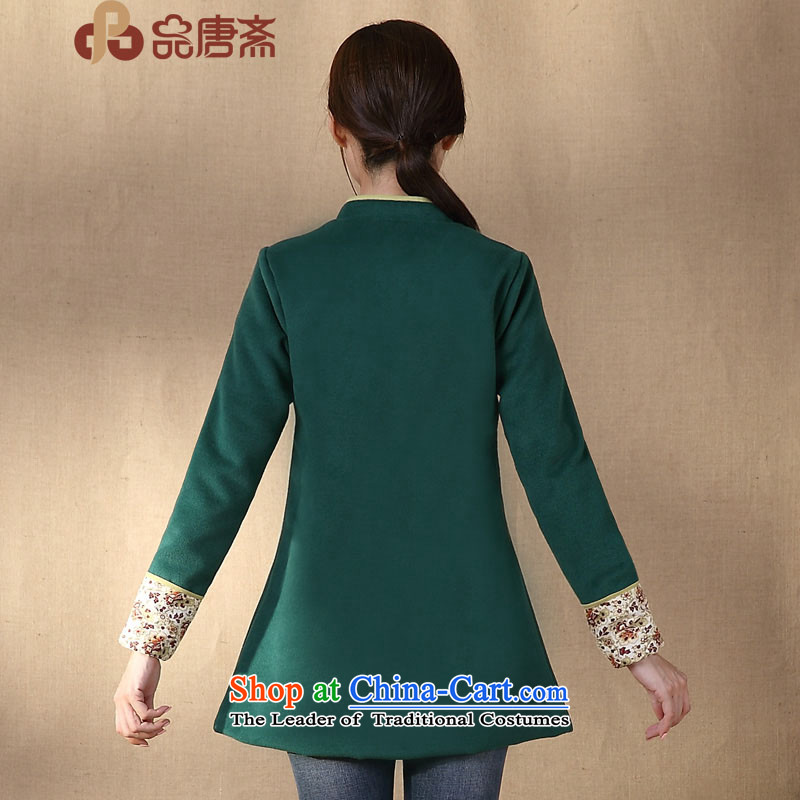 No. of Ramadan 2014 autumn and winter Tang load new national wind long-sleeved shirt qipao Sau San improved dark green , L, No. Tang Ramadan , , , shopping on the Internet