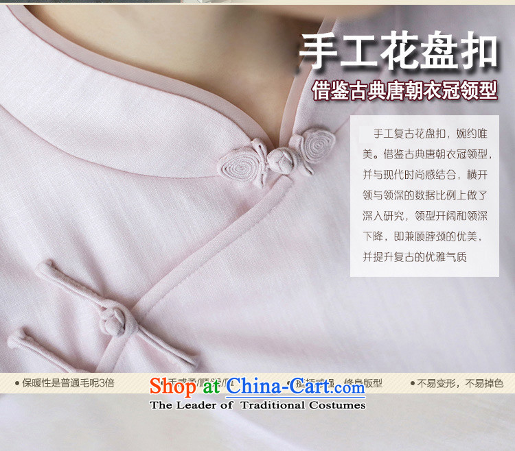 A Pinwheel Without Wind of youth culture and arts Yat cotton linen clothes improvement in the autumn of cuff cheongsam with China wind women of ethnic pink 2XL Photo, prices, brand platters! The elections are supplied in the national character of distribution, so action, buy now enjoy more preferential! As soon as possible.