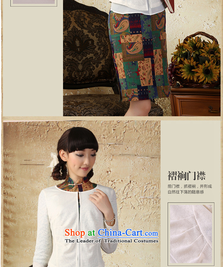 A Pinwheel Without Wind rain the Zaytun Unit Yat chiffon stitching long-sleeved knitting cardigan spring and autumn 2015 New Chinese Folk Wind Sau San White M picture, prices, brand platters! The elections are supplied in the national character of distribution, so action, buy now enjoy more preferential! As soon as possible.
