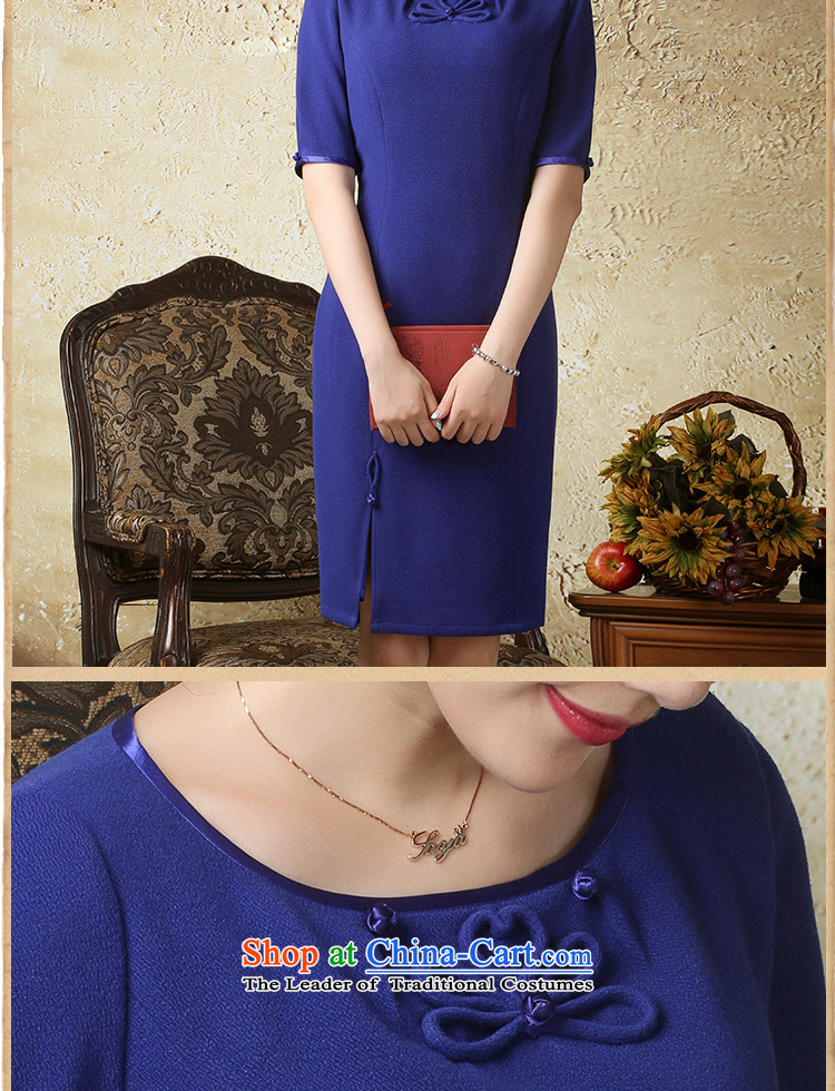 A Pinwheel Without Wind is new in the escape of autumn in elastic cuff) round-neck collar dresses Chinese Ethnic Wind stylish short skirts Tibetan blue S picture, prices, brand platters! The elections are supplied in the national character of distribution, so action, buy now enjoy more preferential! As soon as possible.